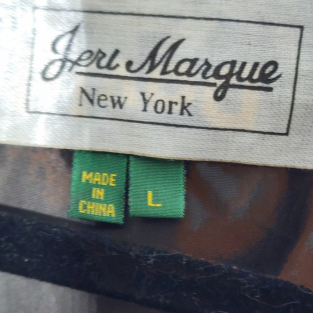 Jeri Marque New York Vintage Patchwork Leather Vest LG‎ Brown Plaid Herringbone - Picture 3 of 9